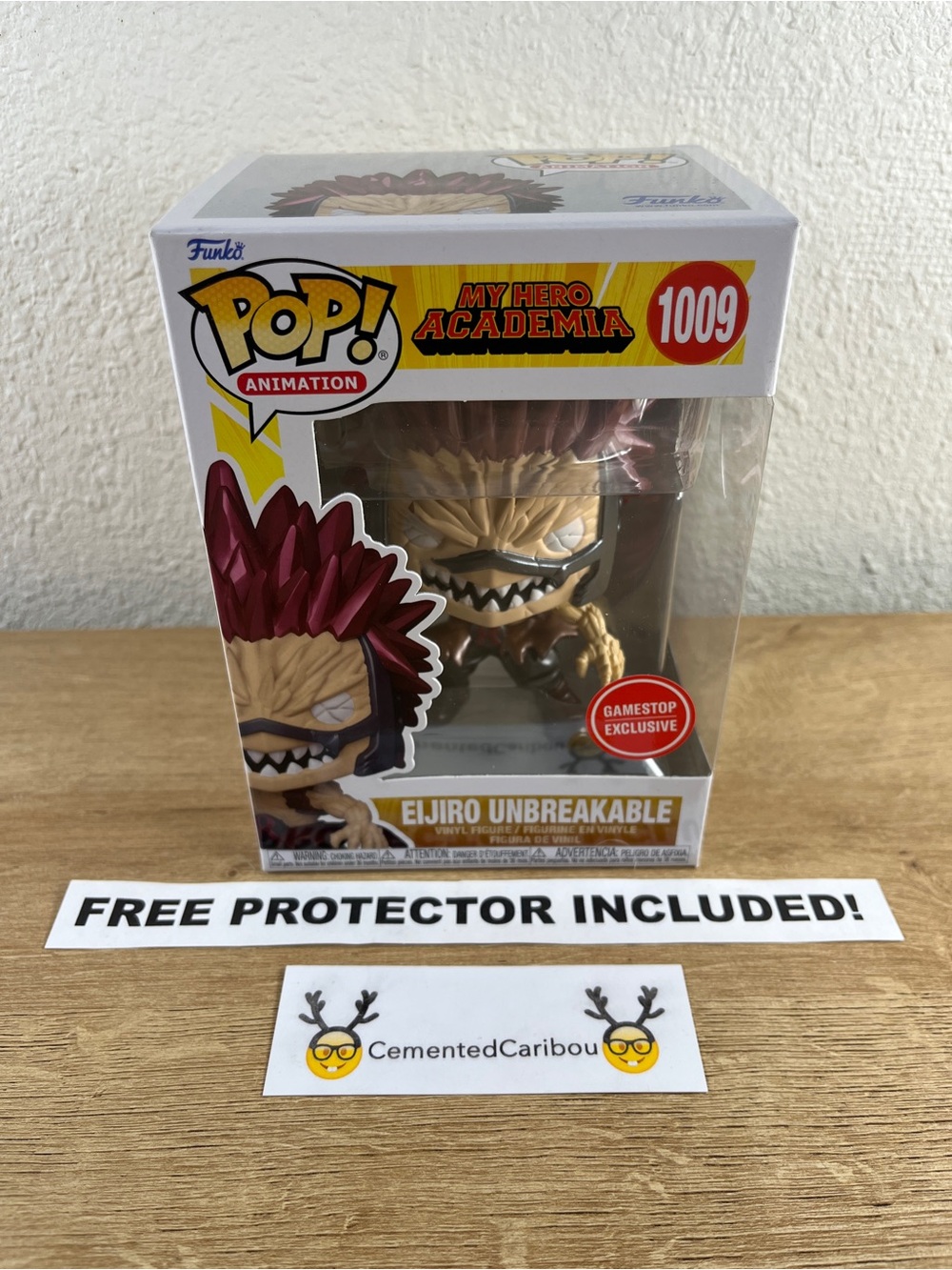 Eijiro Unbreakable Funko Pop #1009 Gamestop My Hero Academia Vaulted NEAR MINT